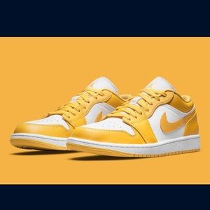 Jordan 1 low tops-yellow